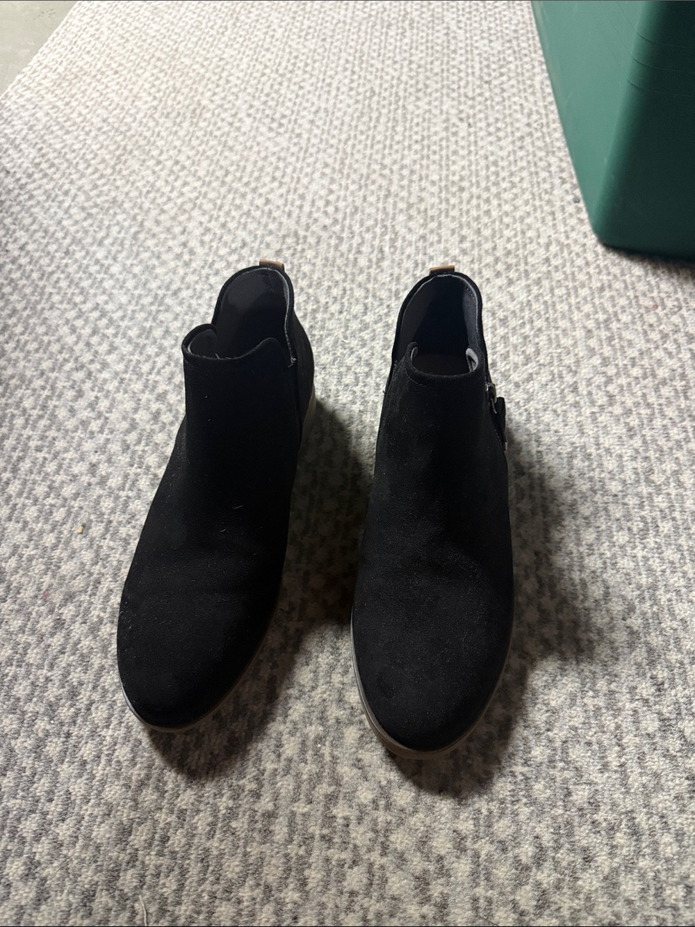 Dr. Scholl's Black Suede Ankle Booties